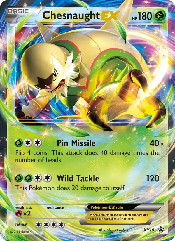 Chesnaught EX XY18/211 XY Black Star Promos