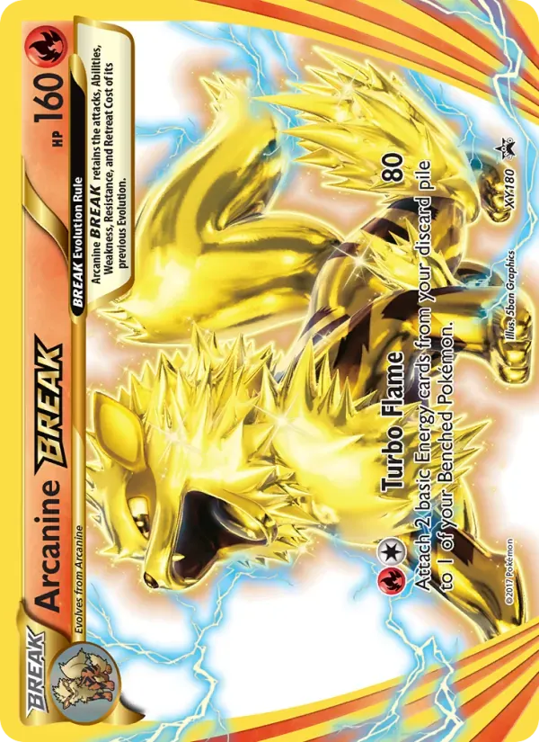 Arcanine BREAK XY180/211 XY Black Star Promos