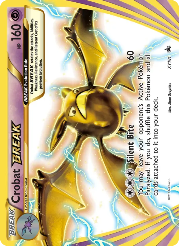 Crobat BREAK XY181/211 XY Black Star Promos