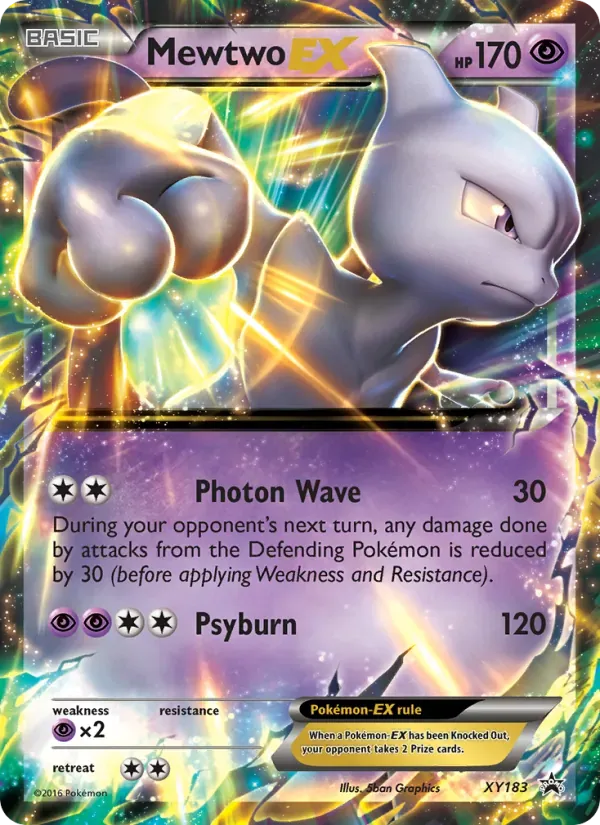 Mewtwo-EX XY183/211 XY Black Star Promos