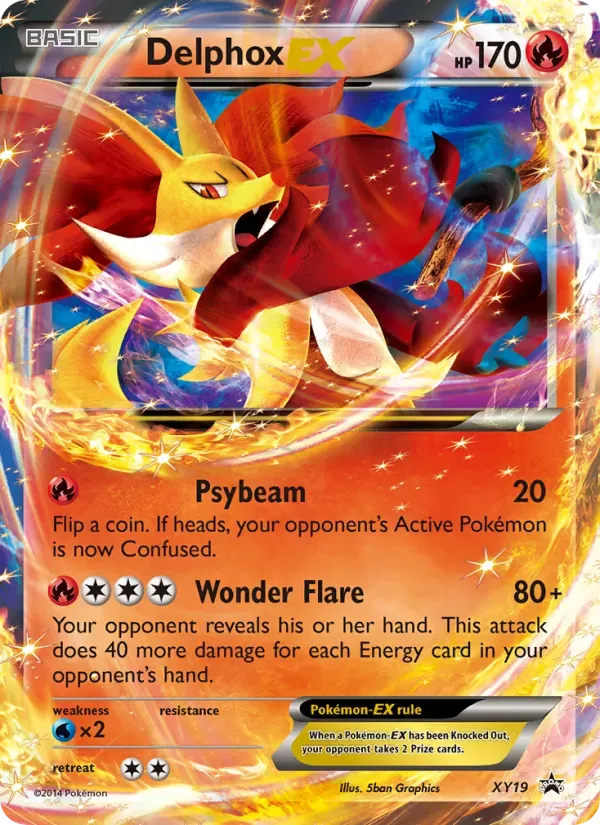 Delphox EX XY19/211 XY Black Star Promos