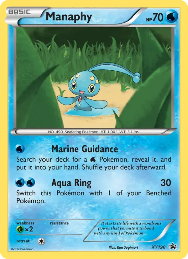 Manaphy XY190/211 XY Black Star Promos