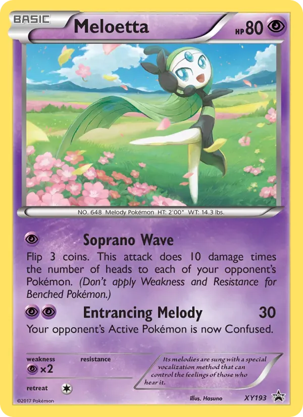 Meloetta XY193/211 XY Black Star Promos