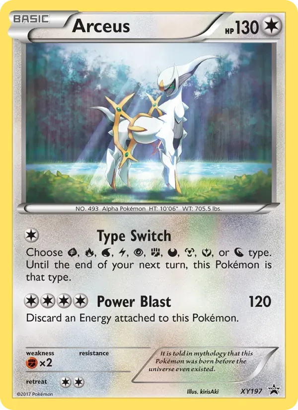 Arceus XY197/211 XY Black Star Promos
