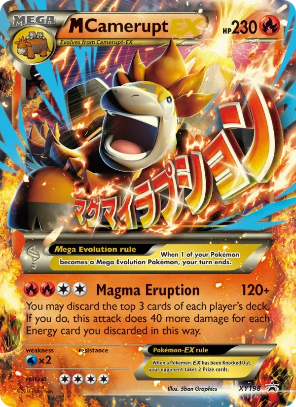 M Camerupt-EX XY198/211 XY Black Star Promos