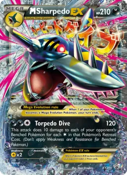M Sharpedo-EX XY200 XY Black Star Promos