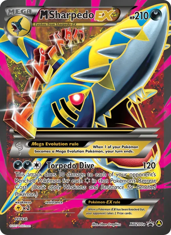 M Sharpedo-EX XY200a/211 XY Black Star Promos