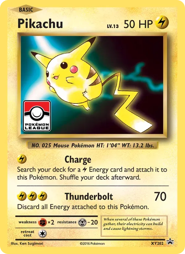 Pikachu XY202/211 XY Black Star Promos