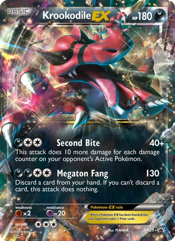 Krookodile EX XY25/211 XY Black Star Promos