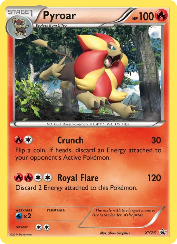 Pyroar XY26/211 XY Black Star Promos