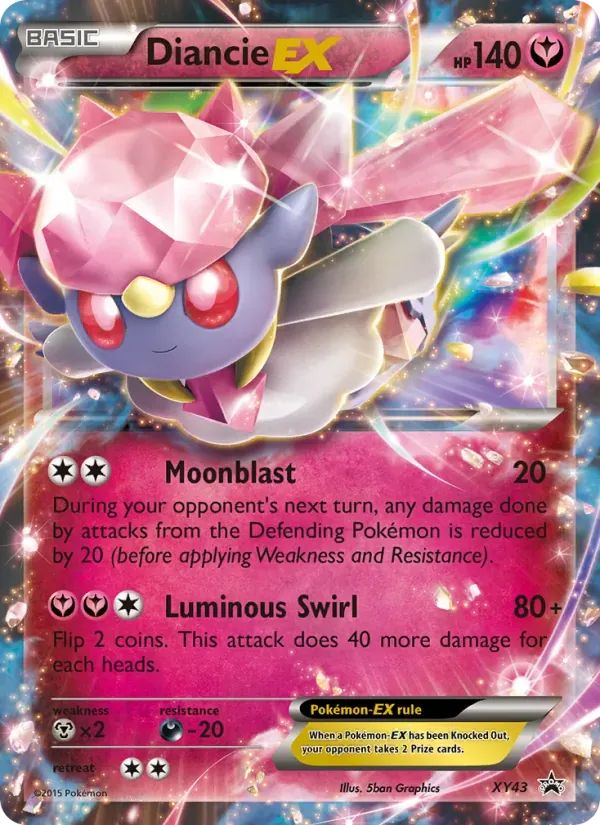 Diancie EX XY43/211 XY Black Star Promos