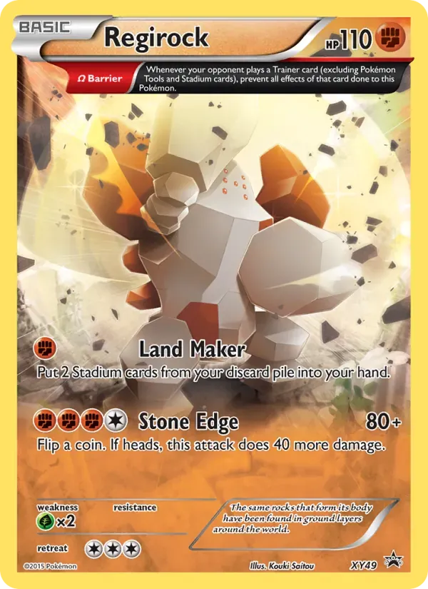 Regirock XY49/211 XY Black Star Promos
