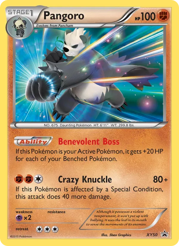 Pangoro XY50/211 XY Black Star Promos