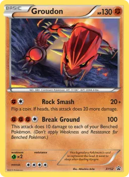 Groudon XY52 XY Black Star Promos