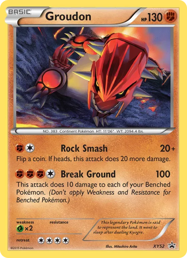 Groudon XY52/211 XY Black Star Promos