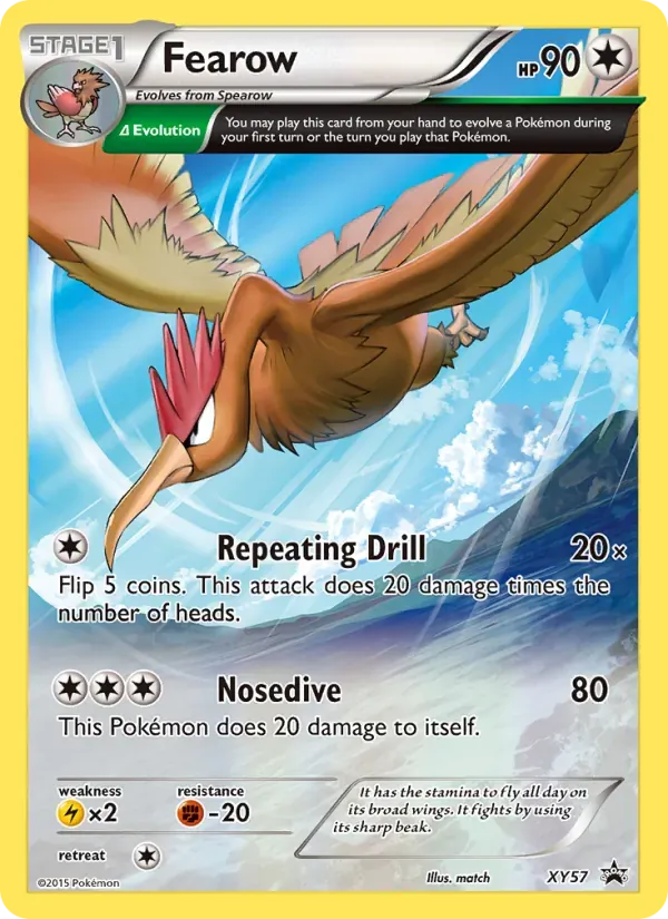 Fearow XY57/211 XY Black Star Promos