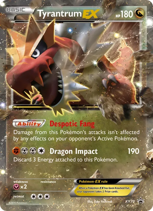 Tyrantrum EX XY70/211 XY Black Star Promos