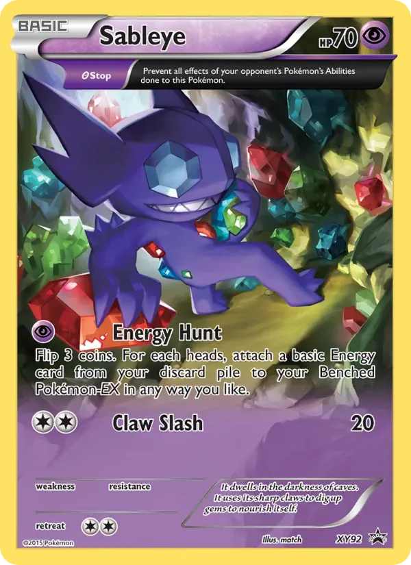 Sableye XY92/211 XY Black Star Promos