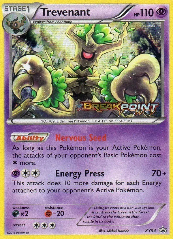 Trevenant XY94/211 XY Black Star Promos